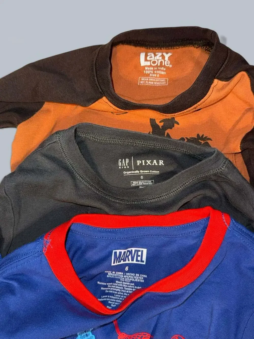 Marvel Gap Lazy One Kids Pajama Lot Size 6